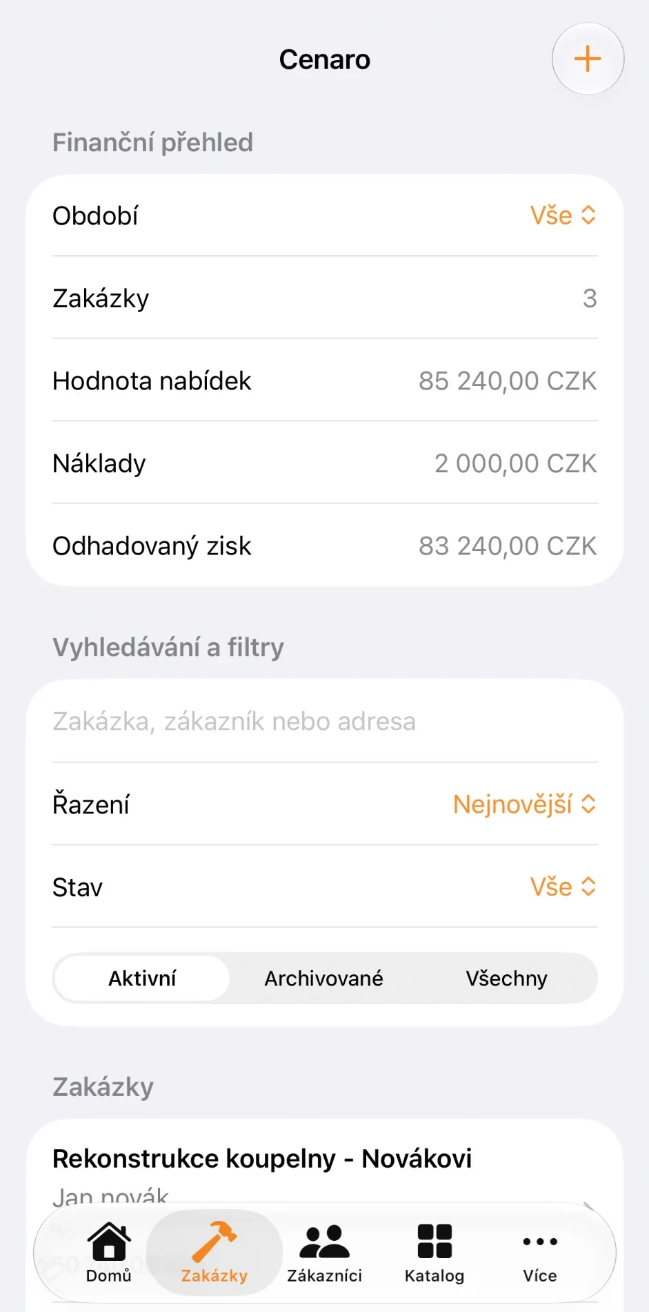 Przegląd zleceń